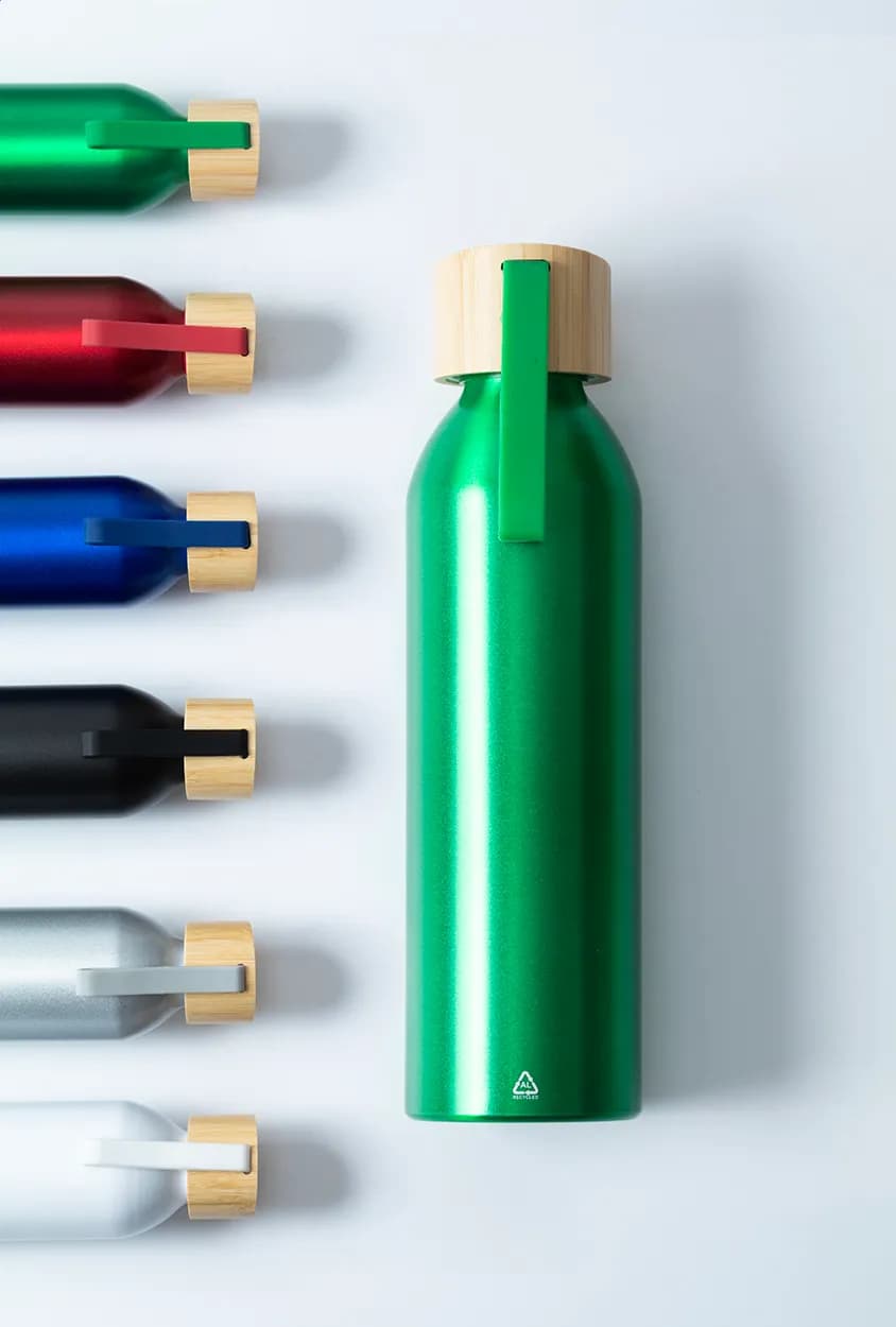 Flasche aus recyceltem Aluminium - Ralusip Plus - grün (-07)