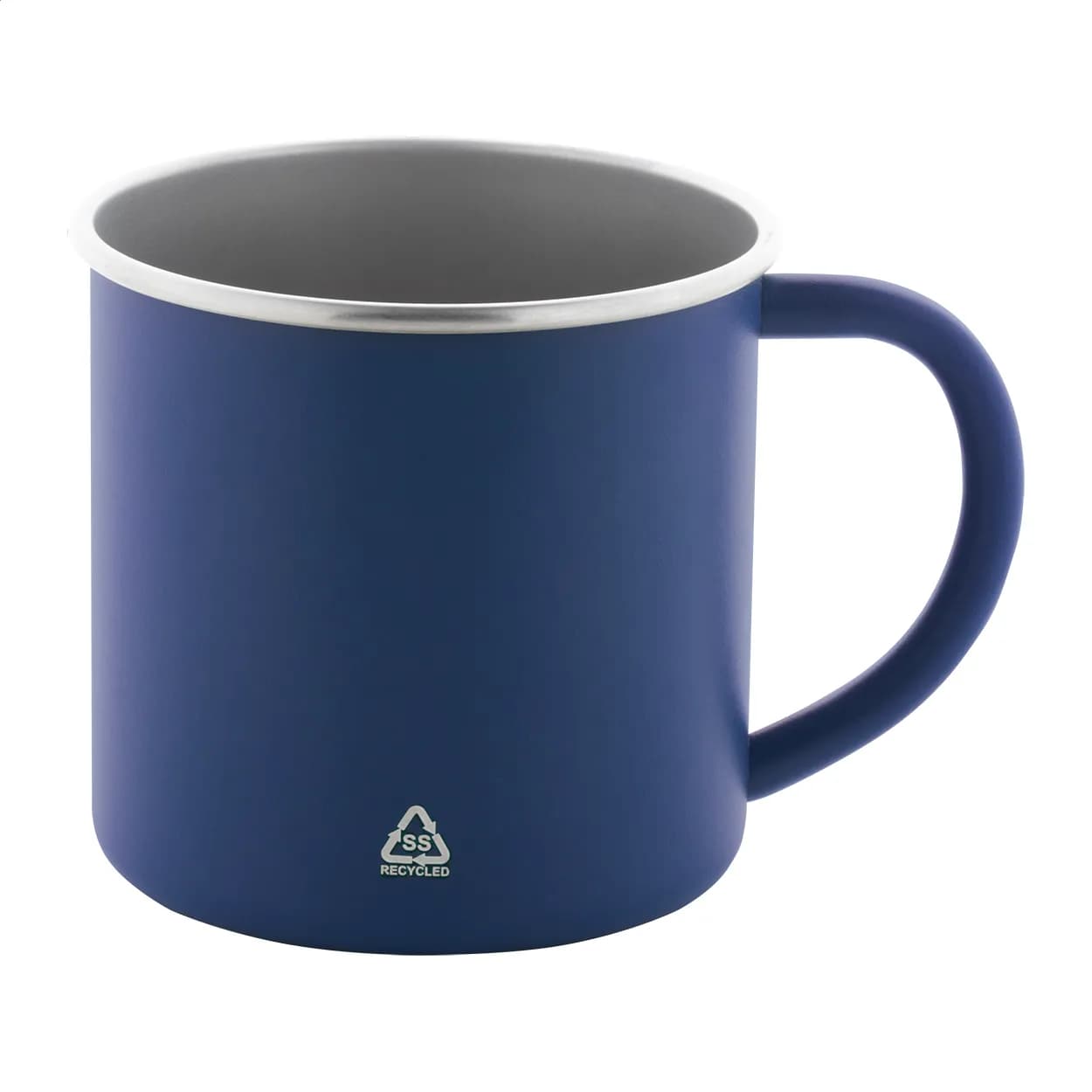 Tasse aus recyceltem Edelstahl - Hossa - blau (-06)