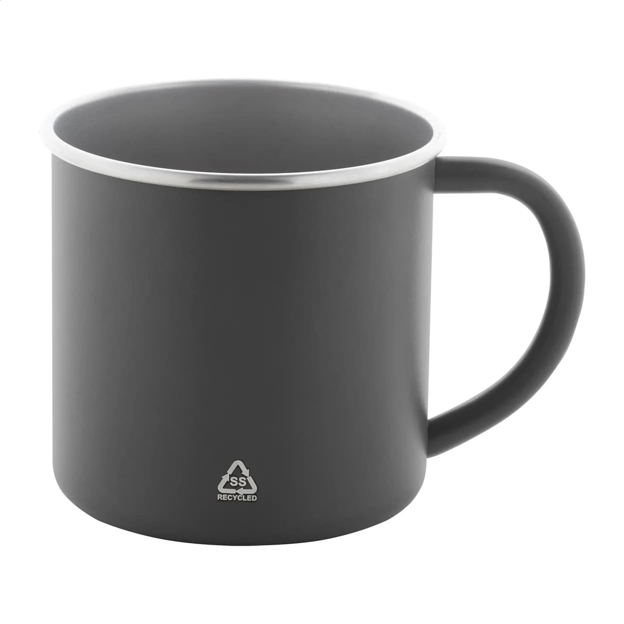 Tasse aus recyceltem Edelstahl - Hossa - grau (-80)