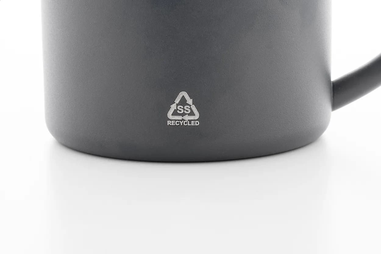 Tasse aus recyceltem Edelstahl - Hossa - grau (-80)