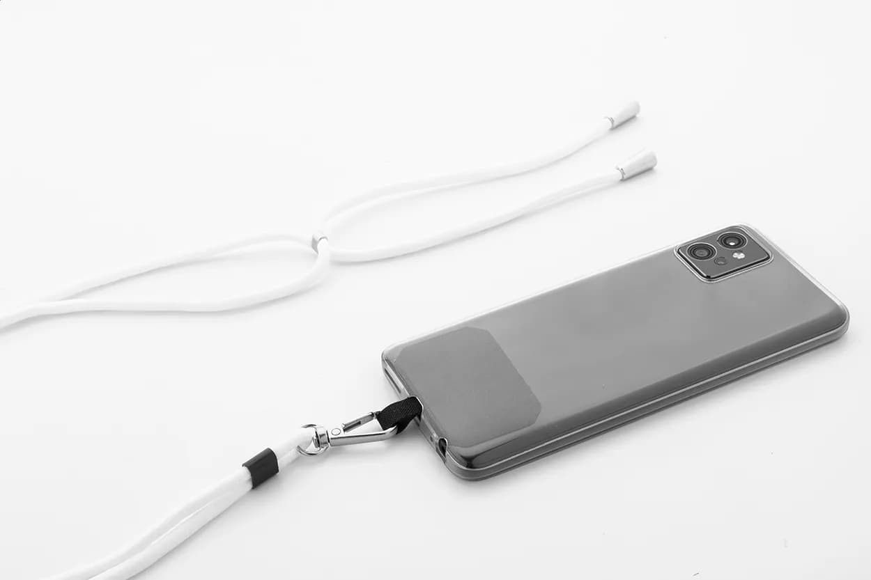 RPET-Handyhalter-Lanyard - Corphon - weiß (-01)