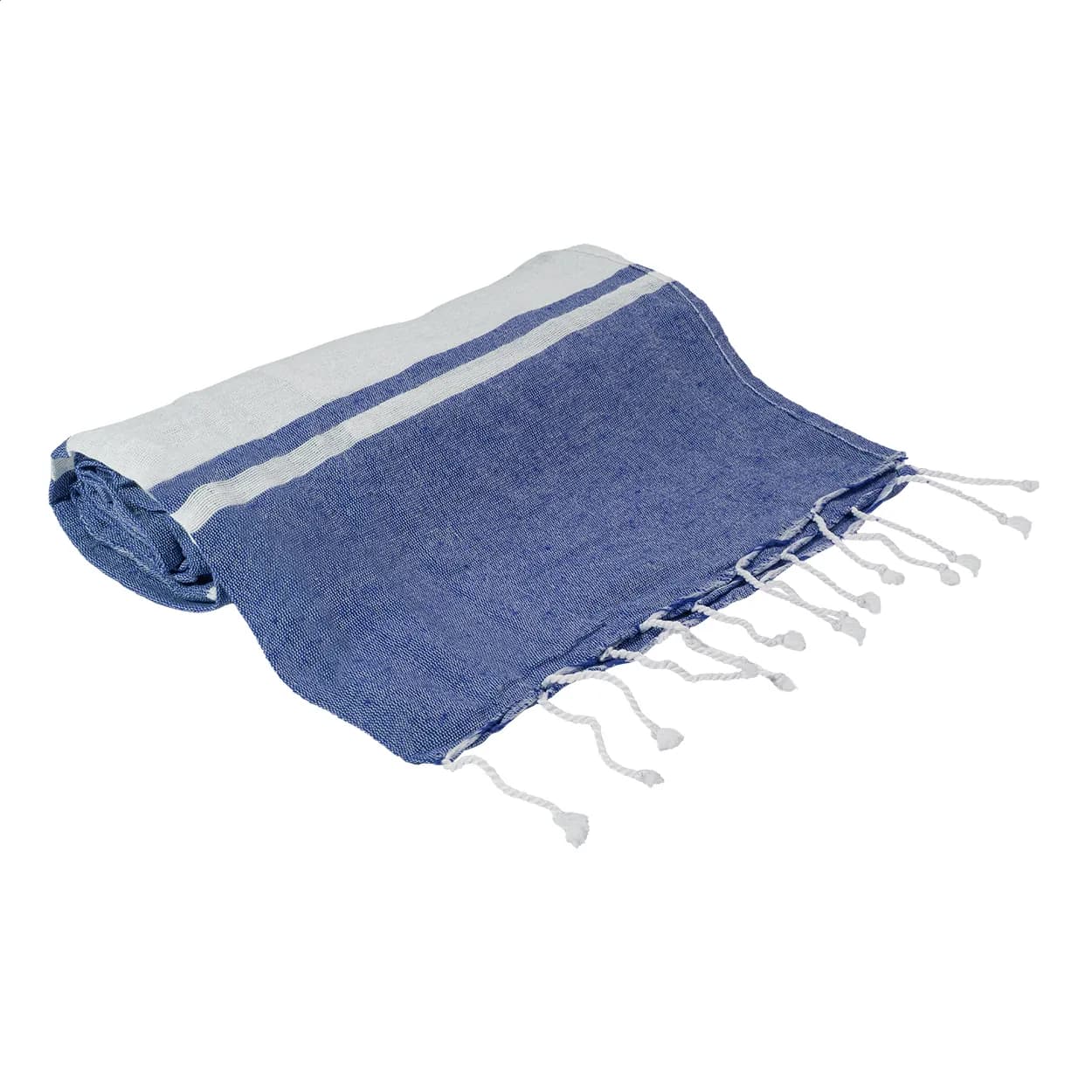 Strandtuch und Turnbeutel aus recycelter Baumwolle - Tortuga - dunkelblau (-06A)