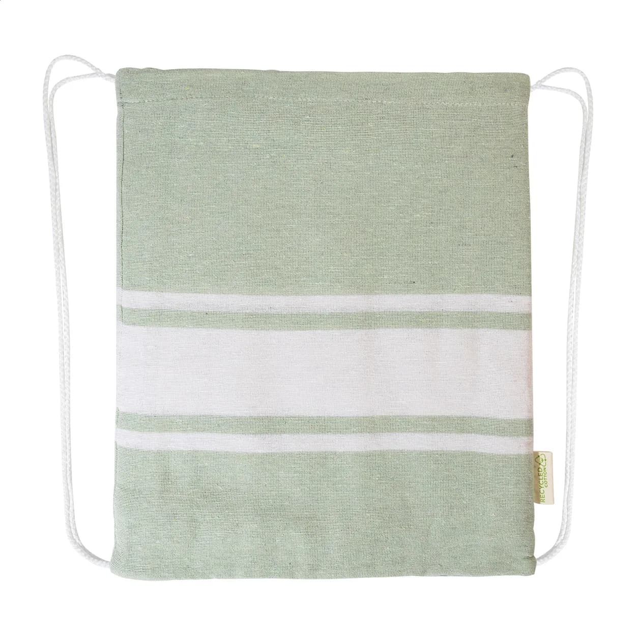 Strandtuch und Turnbeutel aus recycelter Baumwolle - Tortuga - grün (-07)
