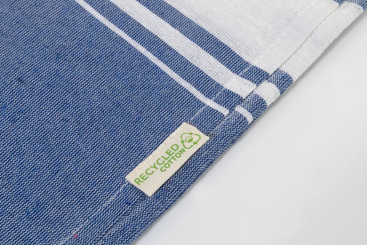 Strandtuch aus recycelter Baumwolle - Cancun - dunkelblau (-06A)