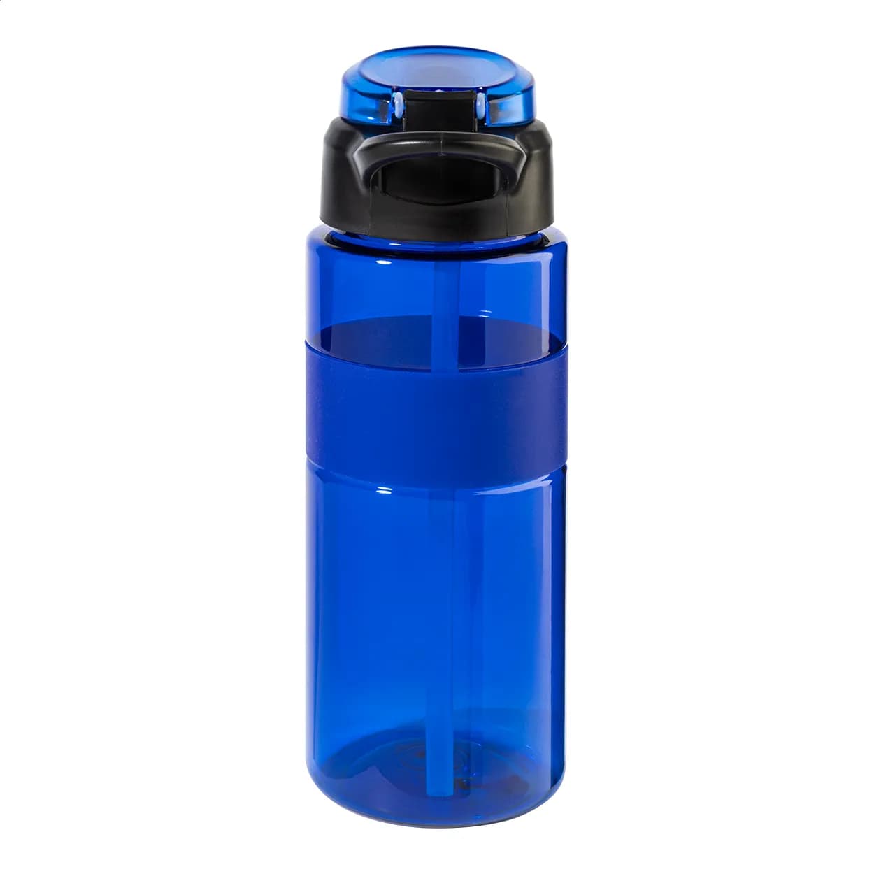 RPET Trinkflasche - Fitgrip - blau (-06)