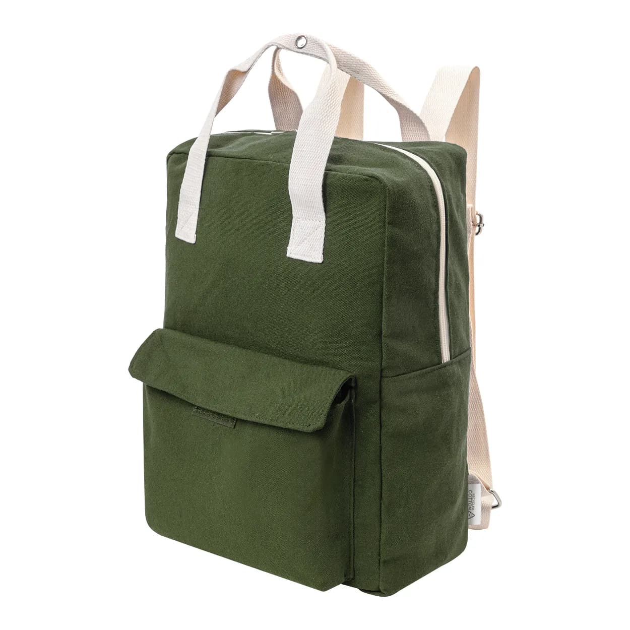 Rucksack aus recyceltem Canvas - Rekan Back - grün (-07)