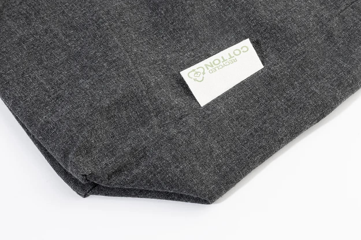 Einkaufstasche aus recycelter Baumwolle - Guspex Hue - schwarz (-10)