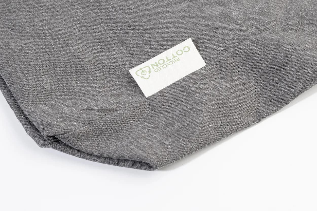 Einkaufstasche aus recycelter Baumwolle - Guspex Hue - aschgrau (-77)