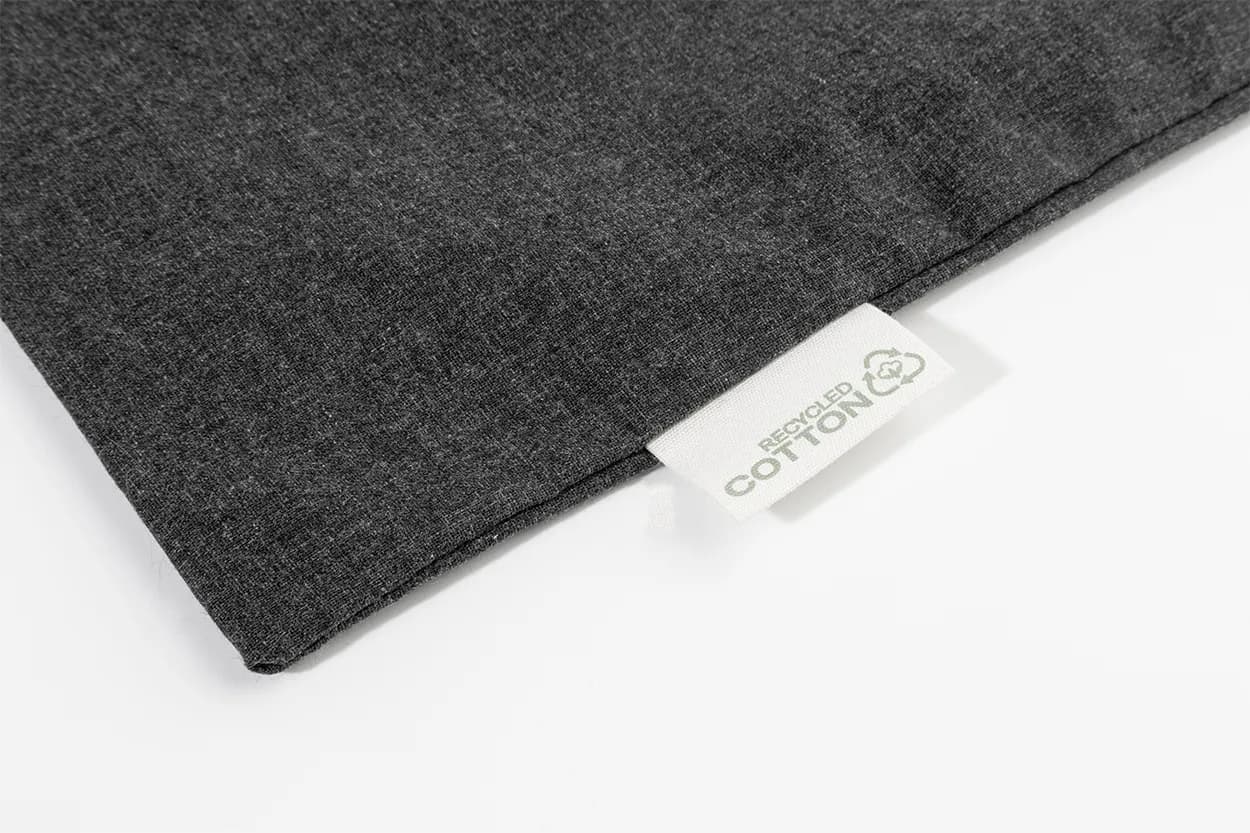 Einkaufstasche aus recycelter Baumwolle - Totepex Hue - schwarz (-10)