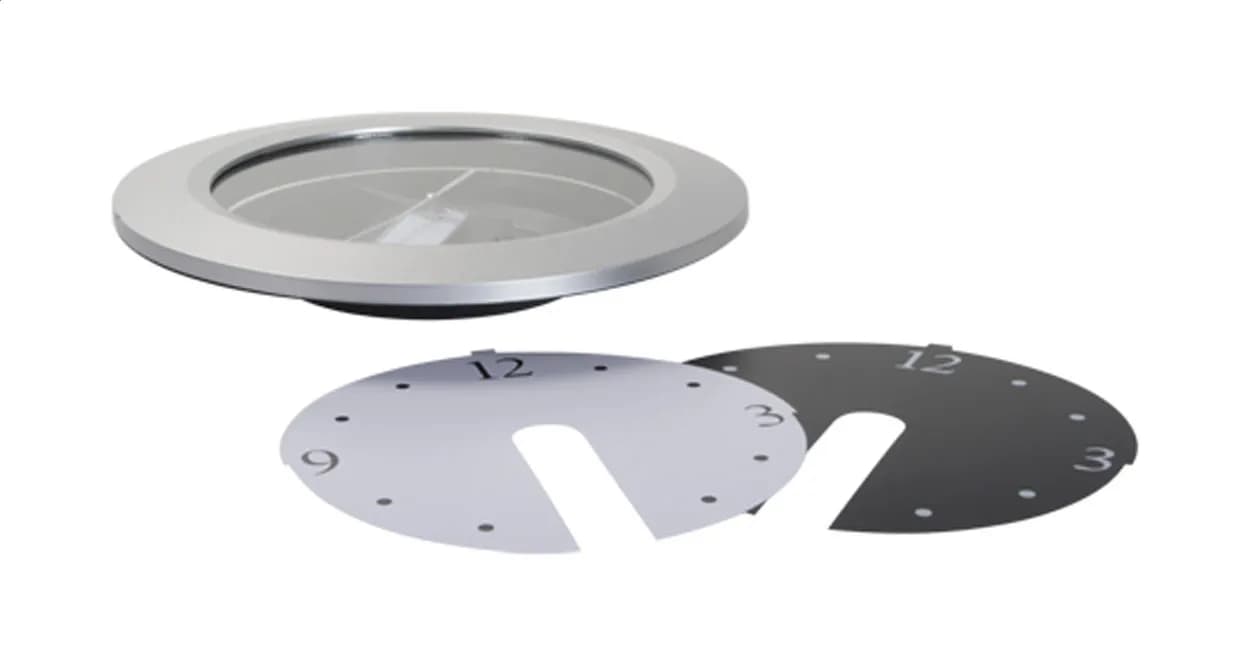 Wanduhr - Brattain - silber