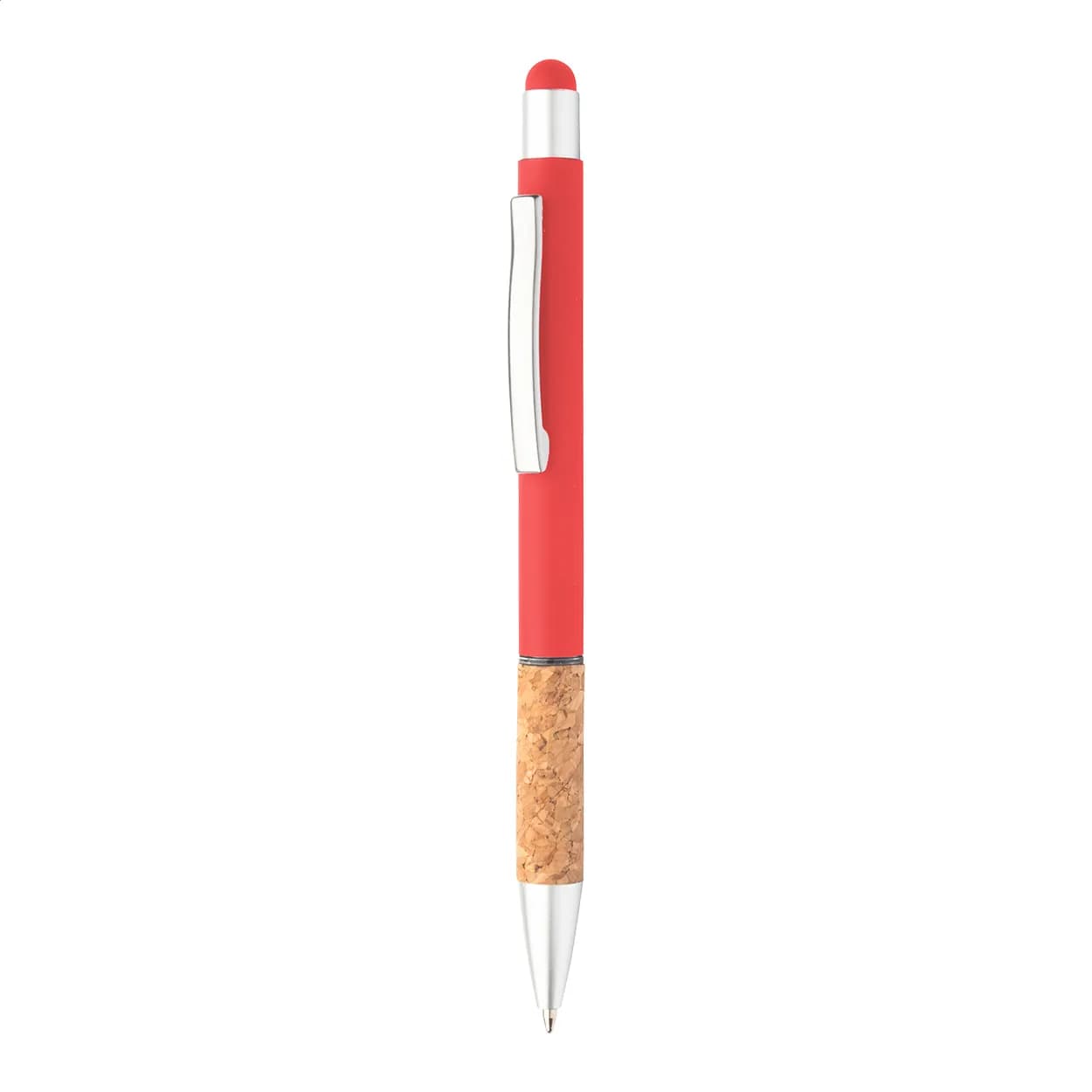 Touchpen mit Kugelschreiber - Corbox - rot (-05)