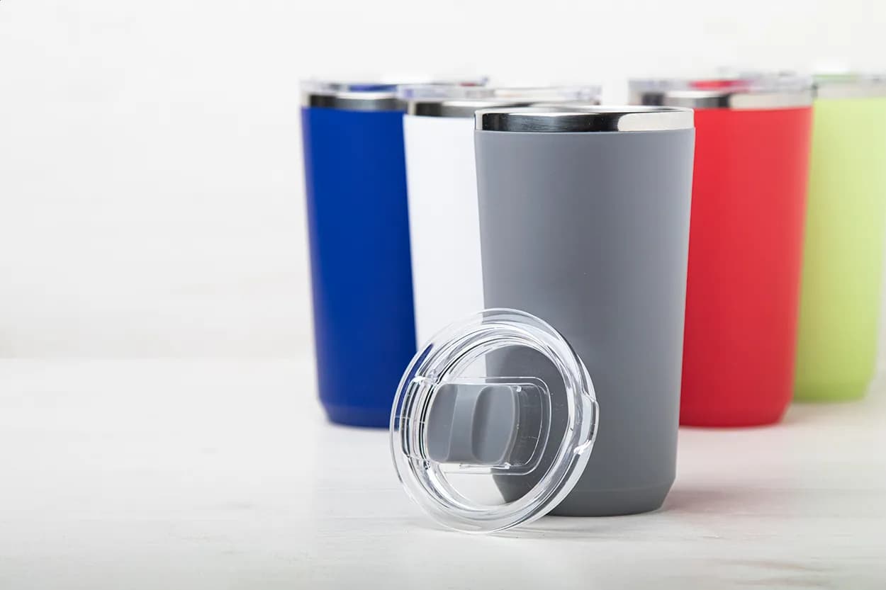 Thermobecher - Lungogo - weiß (-01)