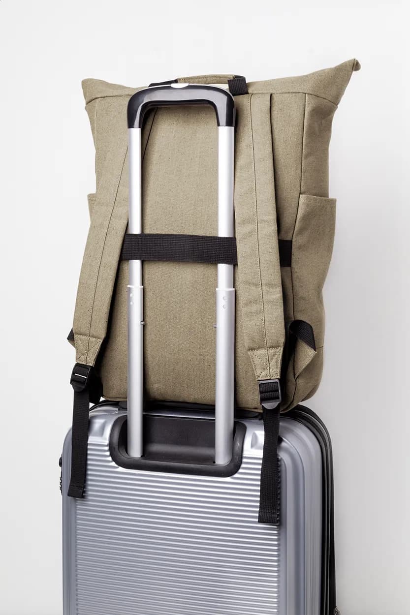 Recycelten Canvas Rucksack - Rebyss Roll - beige (-00)