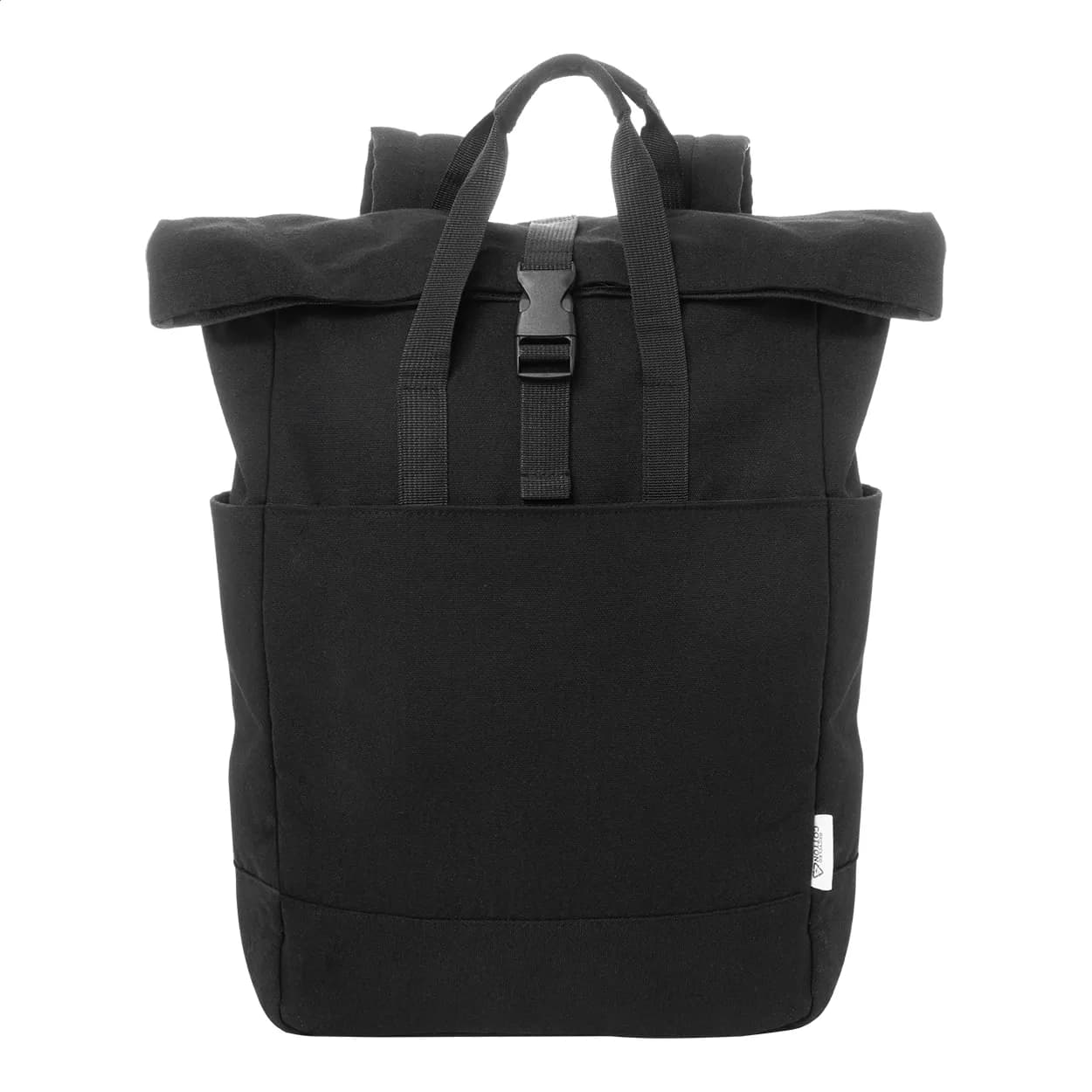Recycelten Canvas Rucksack - Rebyss Roll - schwarz (-10)