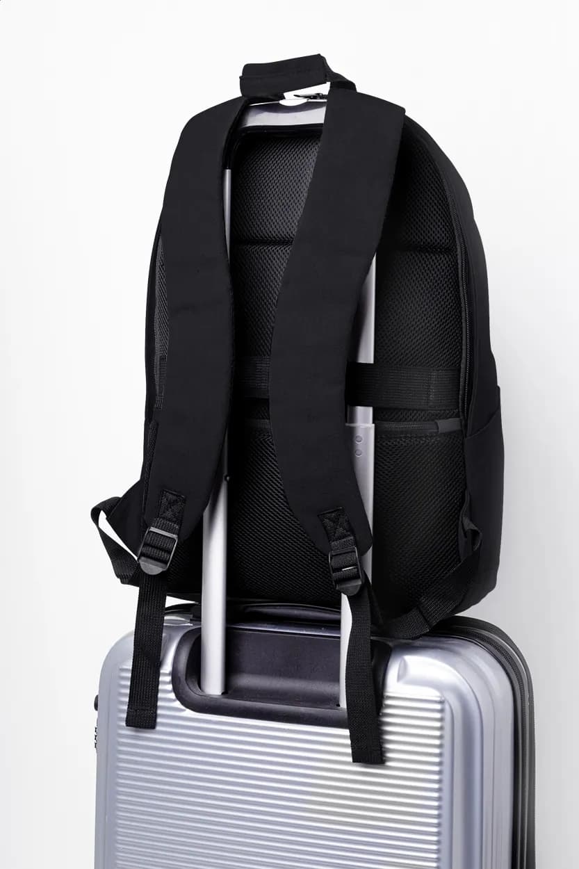 Recycelten Canvas Rucksack - Rebyss Back - schwarz (-10)