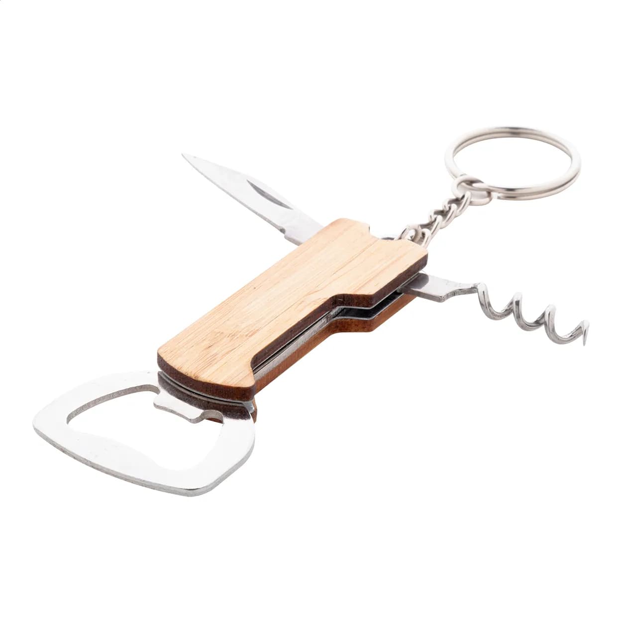 Schlüsselanhänger mit Flaschenöffner - Sukubo Mini - natur