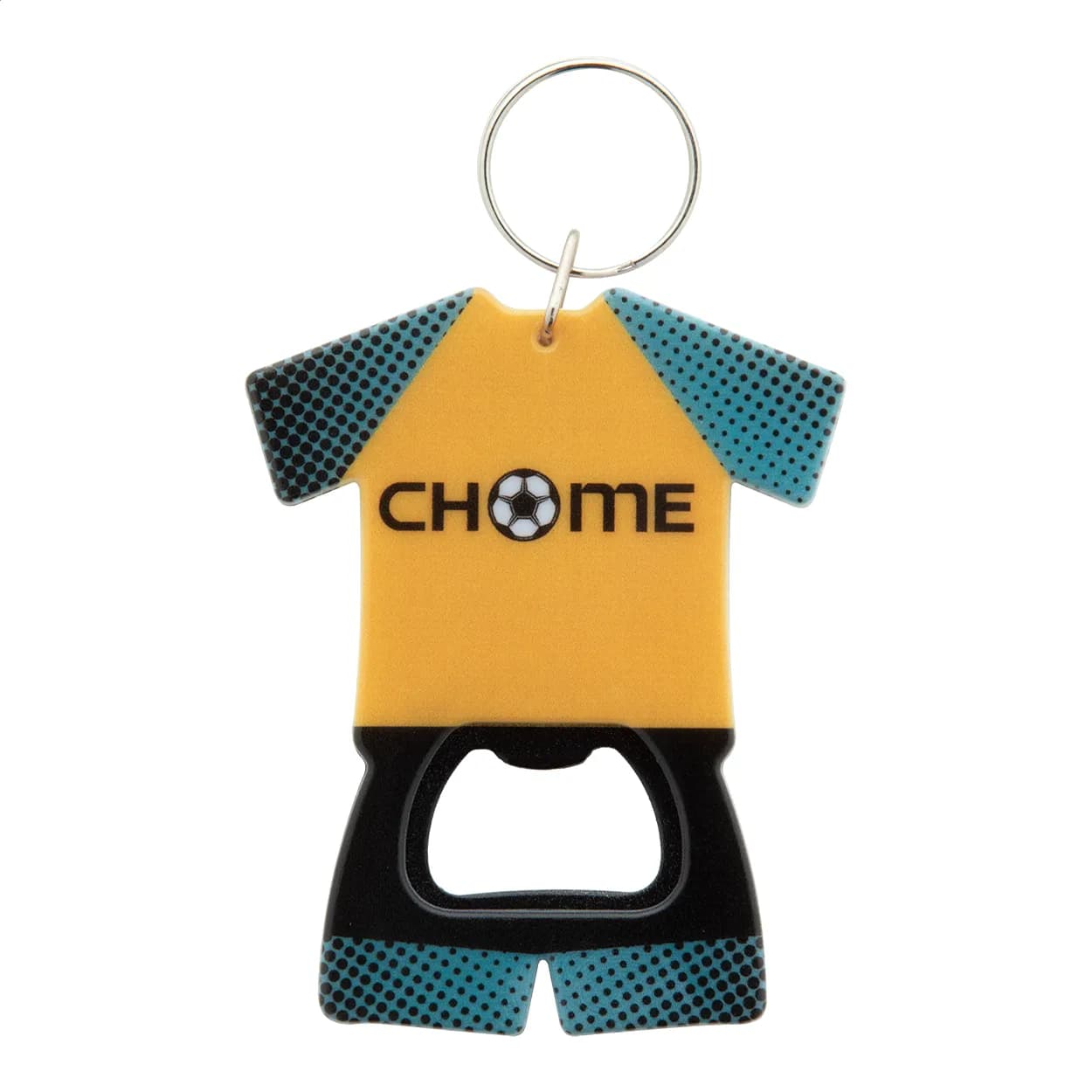 Flaschenöffner/Schlüsselanhänger - Soccer - weiß (-01)