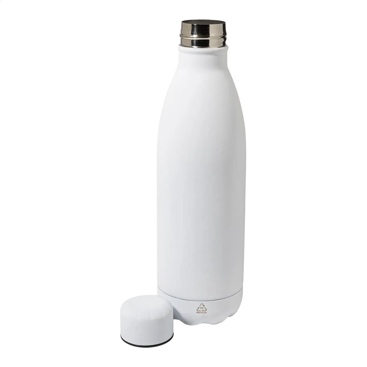 Flasche aus recyceltem Edelstahl - Refill Soft - weiß (-01)