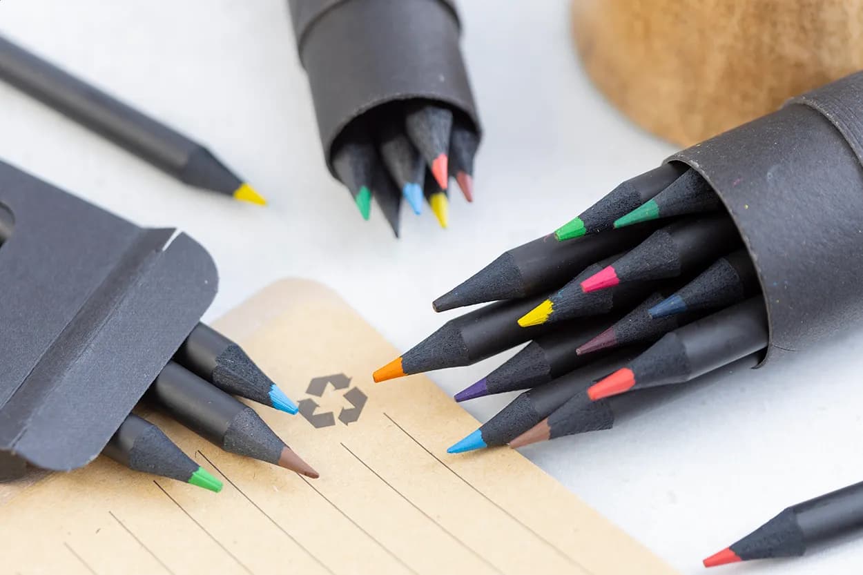 Buntstifteset - Nellery 12 - schwarz