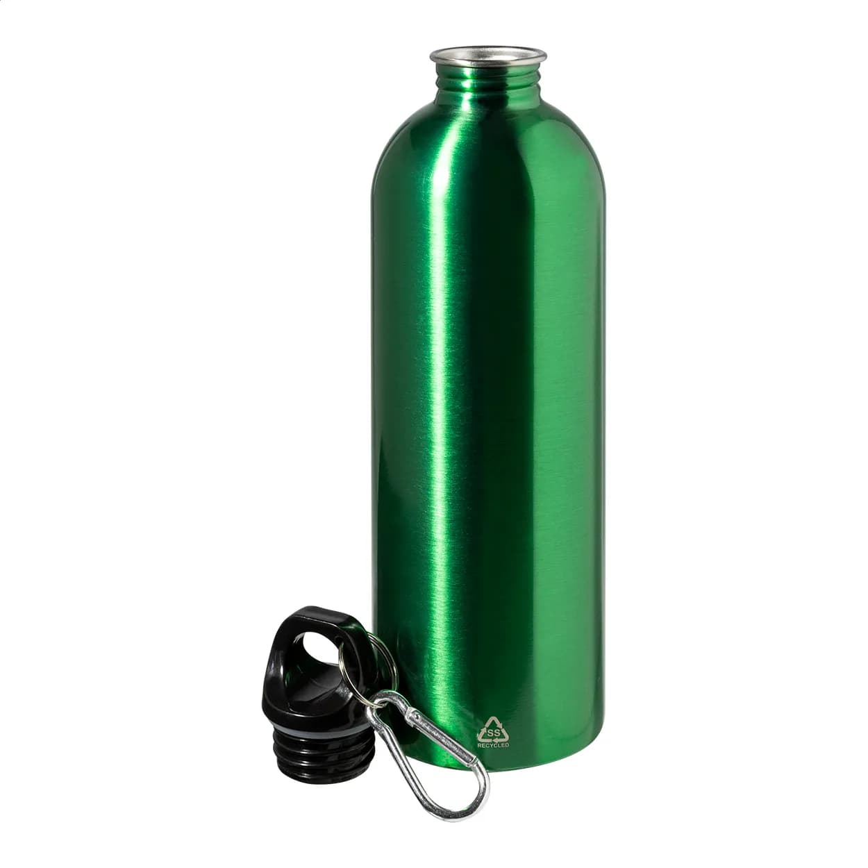 Flasche aus recyceltem Edelstahl - Ressuto XL - grün (-07)