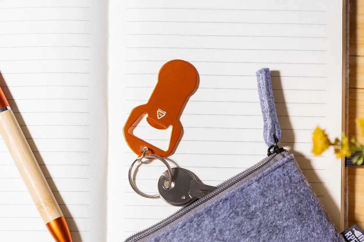 Flaschenöffner/Schlüsselanhänger - Biropi - orange (-03)