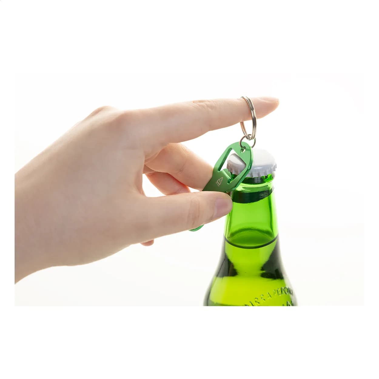 Flaschenöffner/Schlüsselanhänger - Biropi - grün (-07)