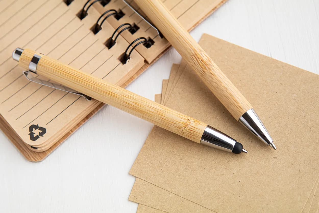 Kugelschreiber aus Bambusmaterial - Bashania - natur