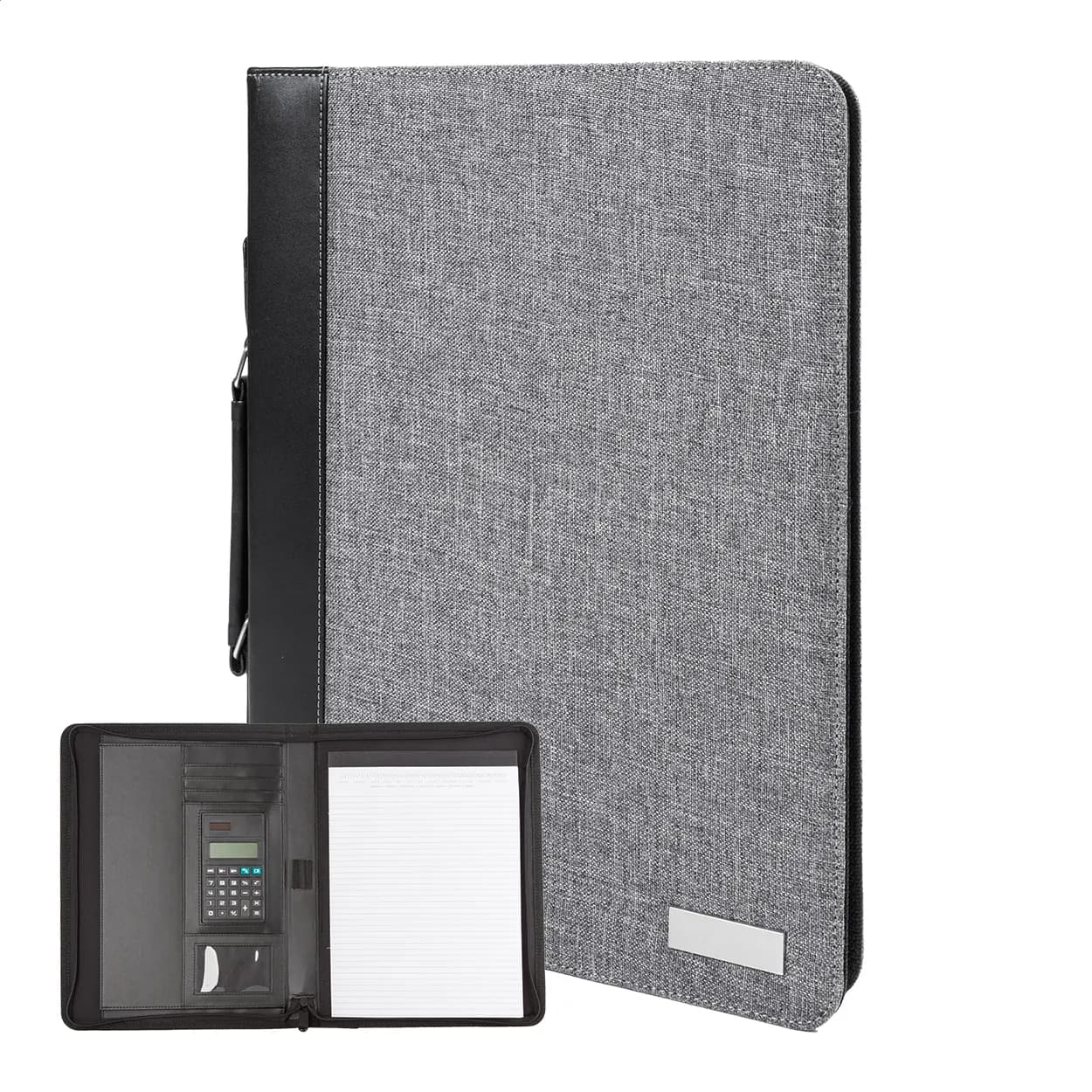 Dokumentenmappe - Smokey Zip - grau