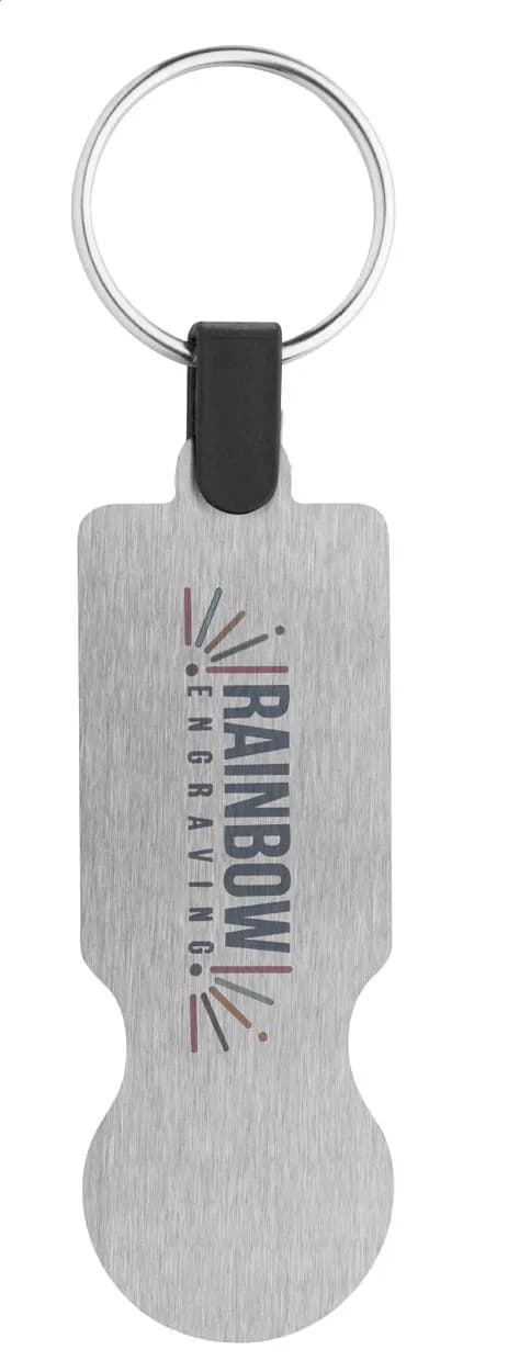 Einkaufswagen-Chip/Schlüsselanhänger - SteelCart - silber