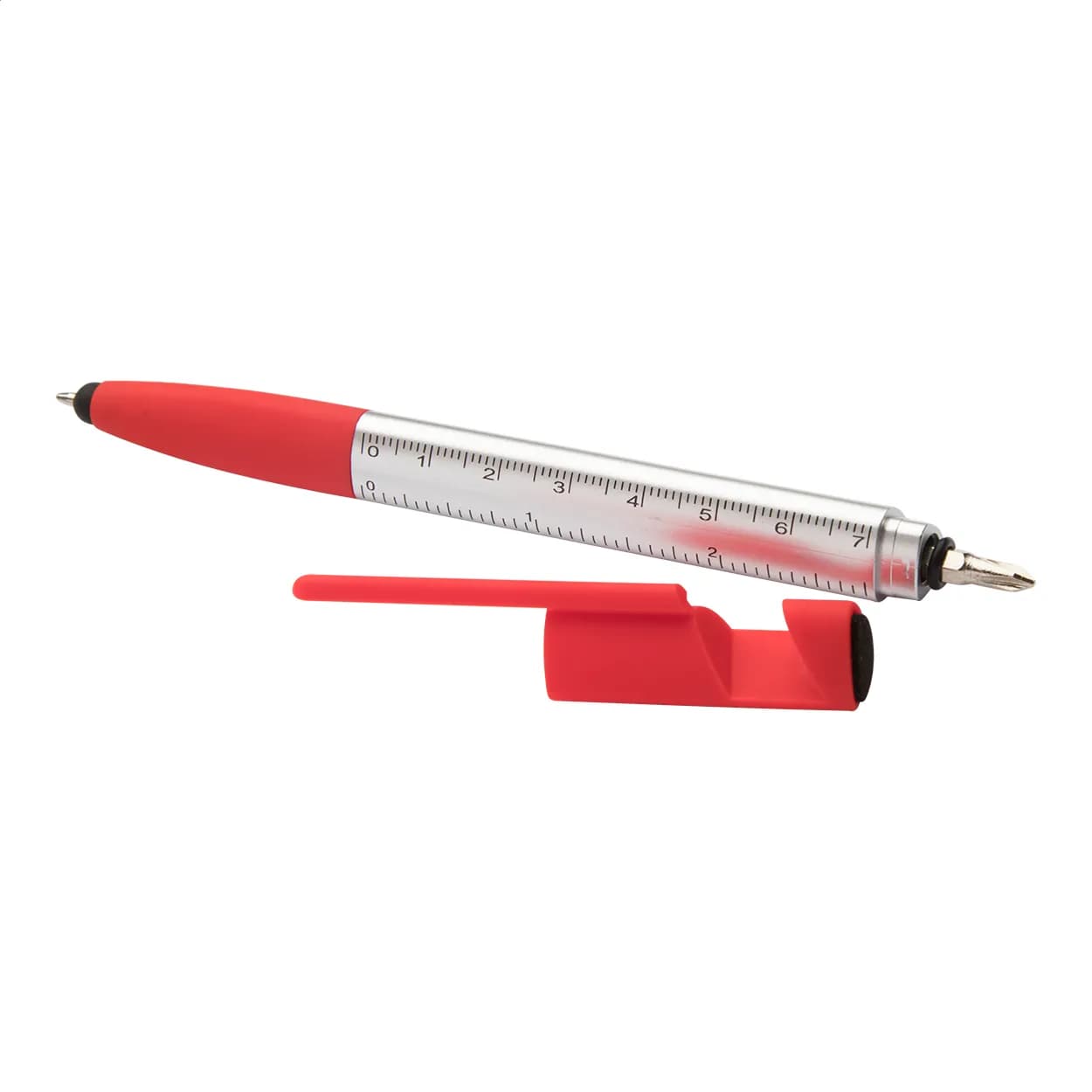 Touchpen mit Kugelschreiber - Handy - rot (-05)