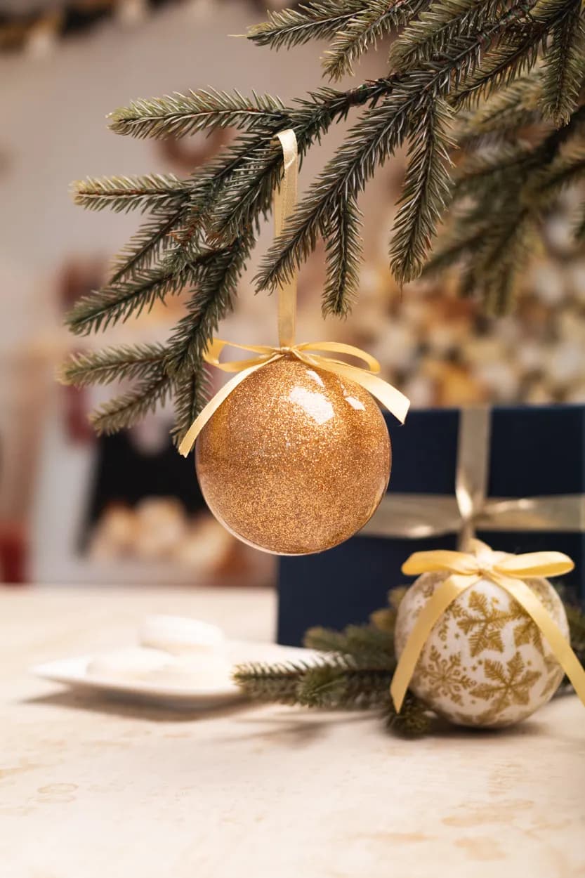 Weihnachtsbaum-Kugel - Nordskot - gold (-98)