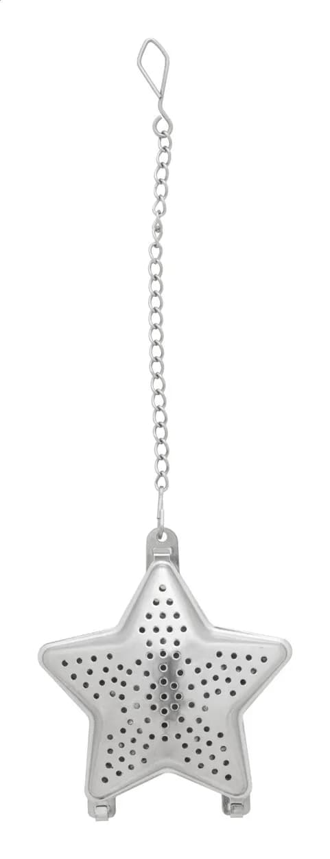 Weihnachts-Teeei, Stern - Suodatee - silber (-A)