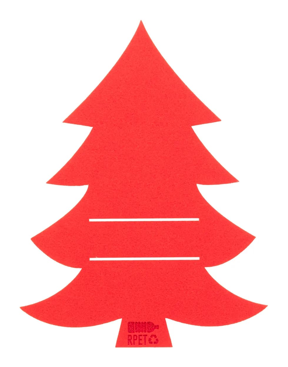 RPET Weihnachts-Besteckhalter-Set - Tonsvik - rot (-05)