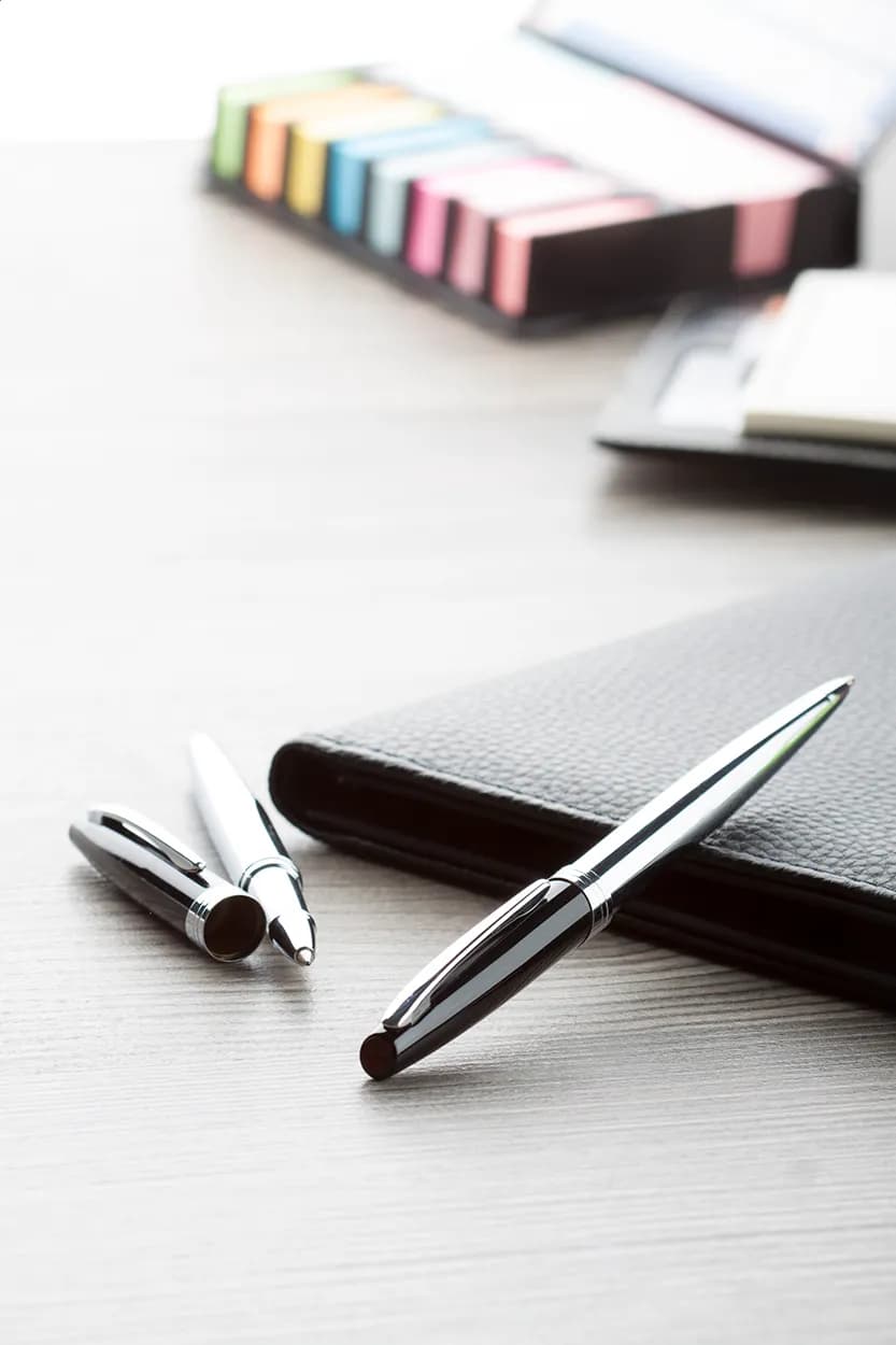 Kugelschreiber-Set - Station - silber