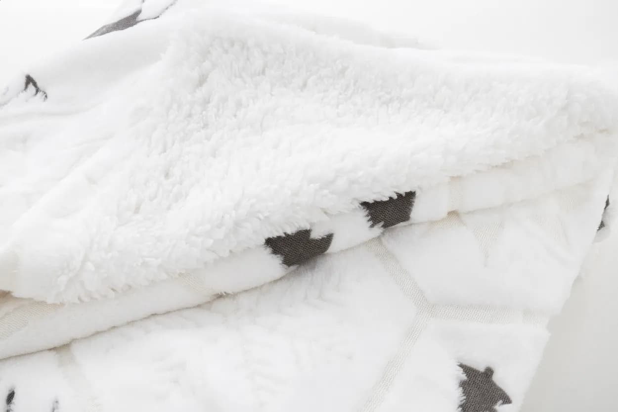 Weihnachtsdecke, RPET - Arsunda - grau (-77)