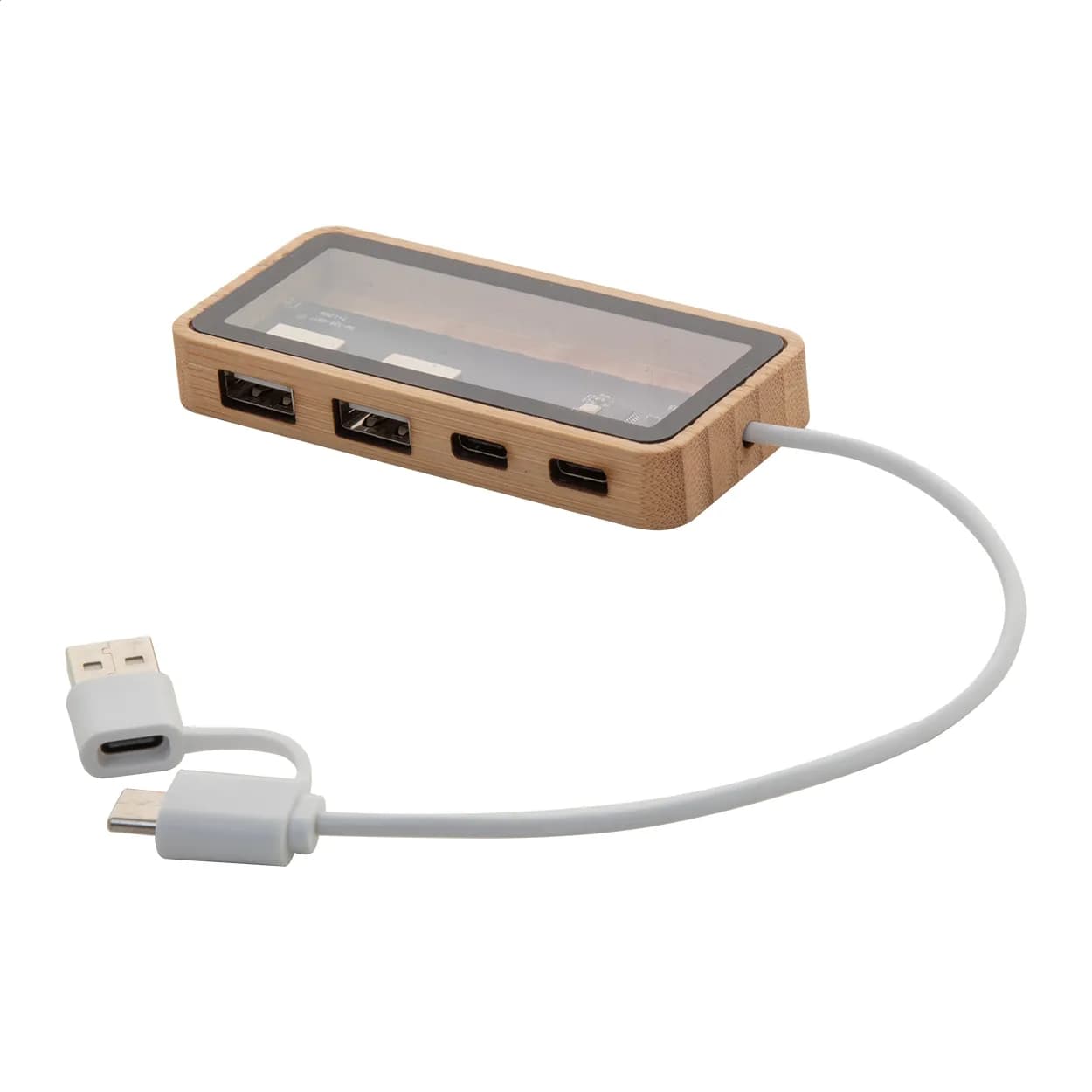 Transparenter USB-Hub - SeeHub - natur