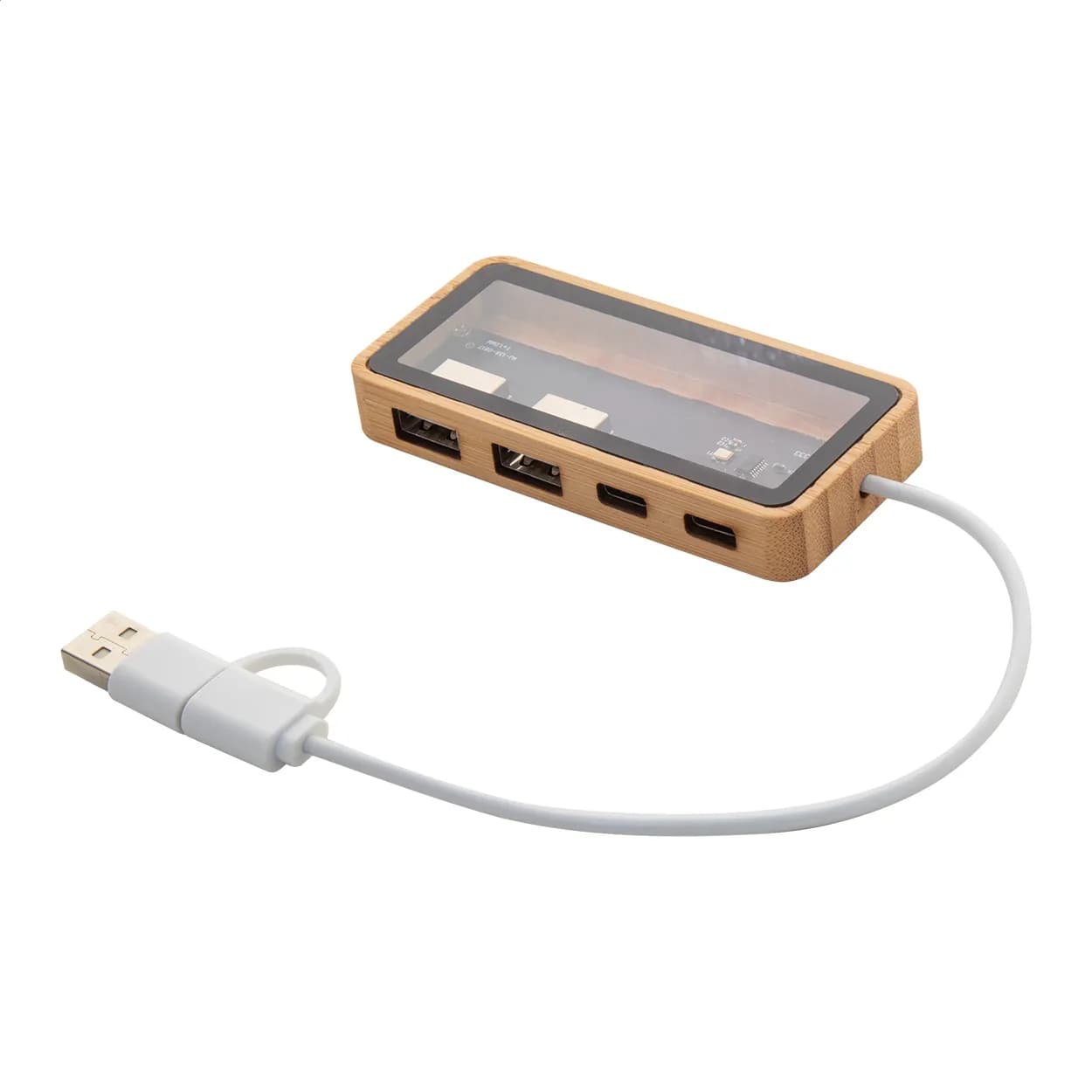 Transparenter USB-Hub - SeeHub - natur