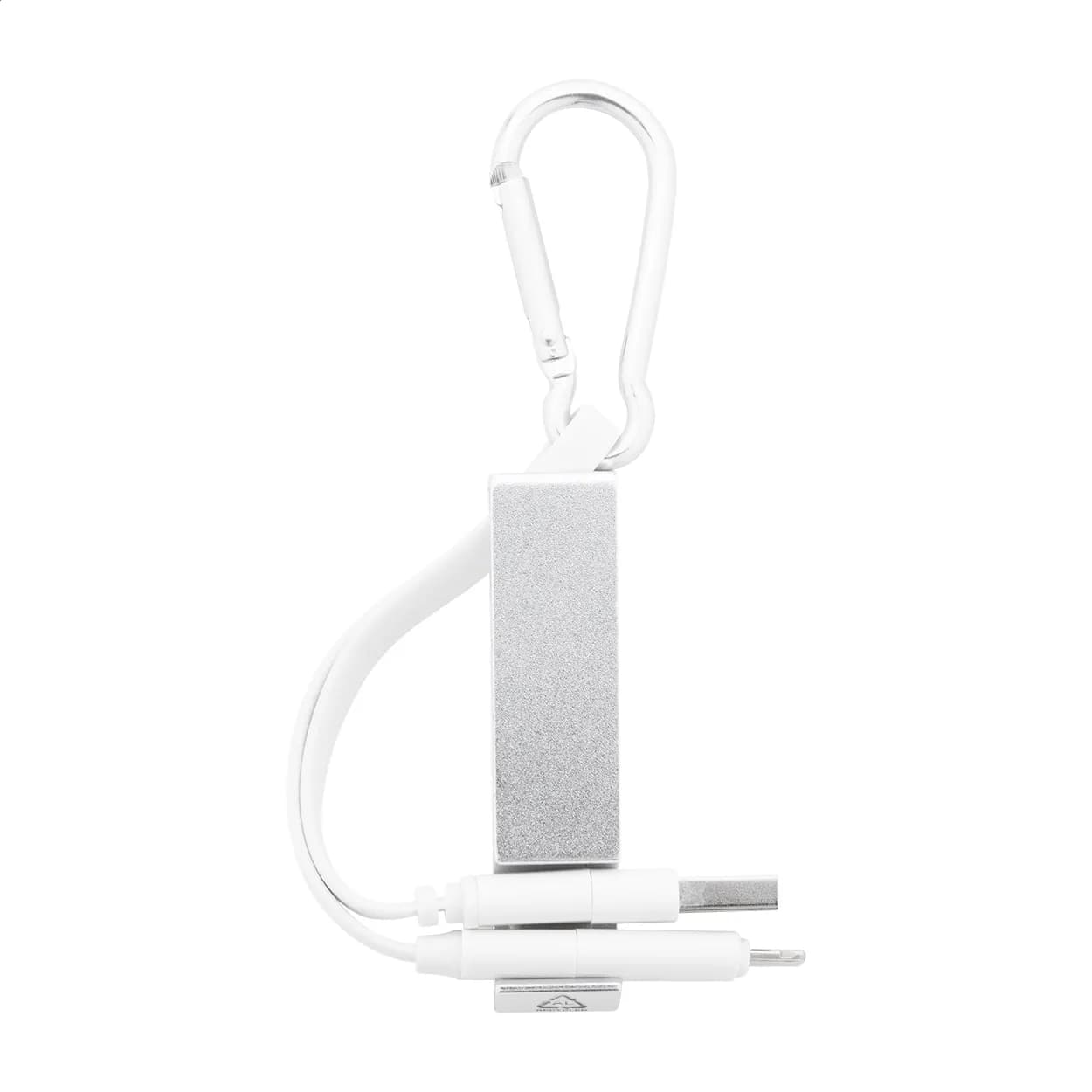 USB-Ladekabel - Cappy - silber (-21)