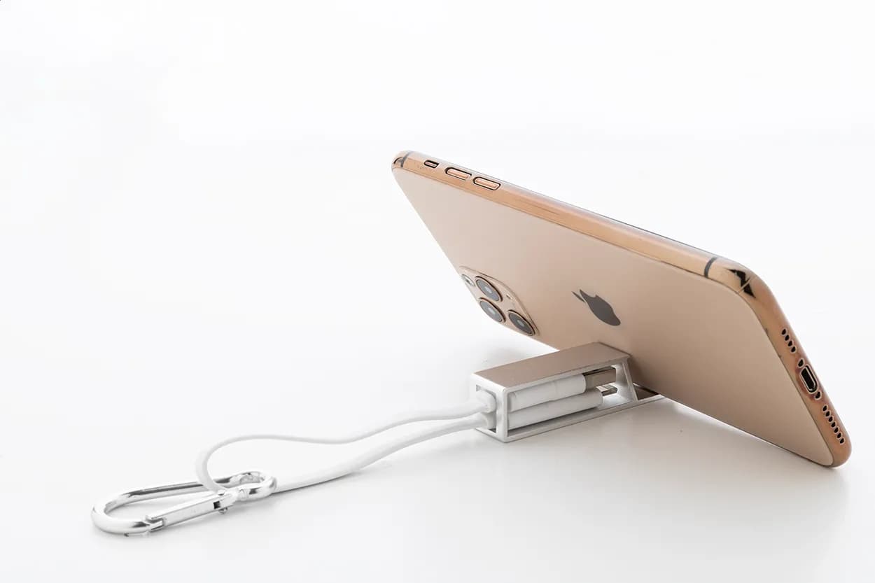 USB-Ladekabel - Cappy - silber (-21)