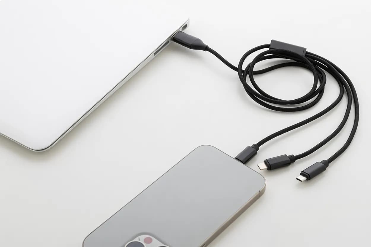 USB-Ladekabel - Ralong - schwarz (-10)