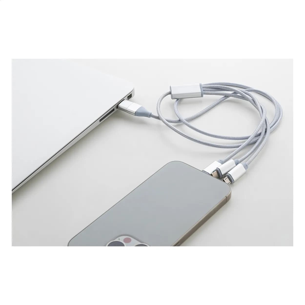 USB-Ladekabel - Ralong - silber (-21)