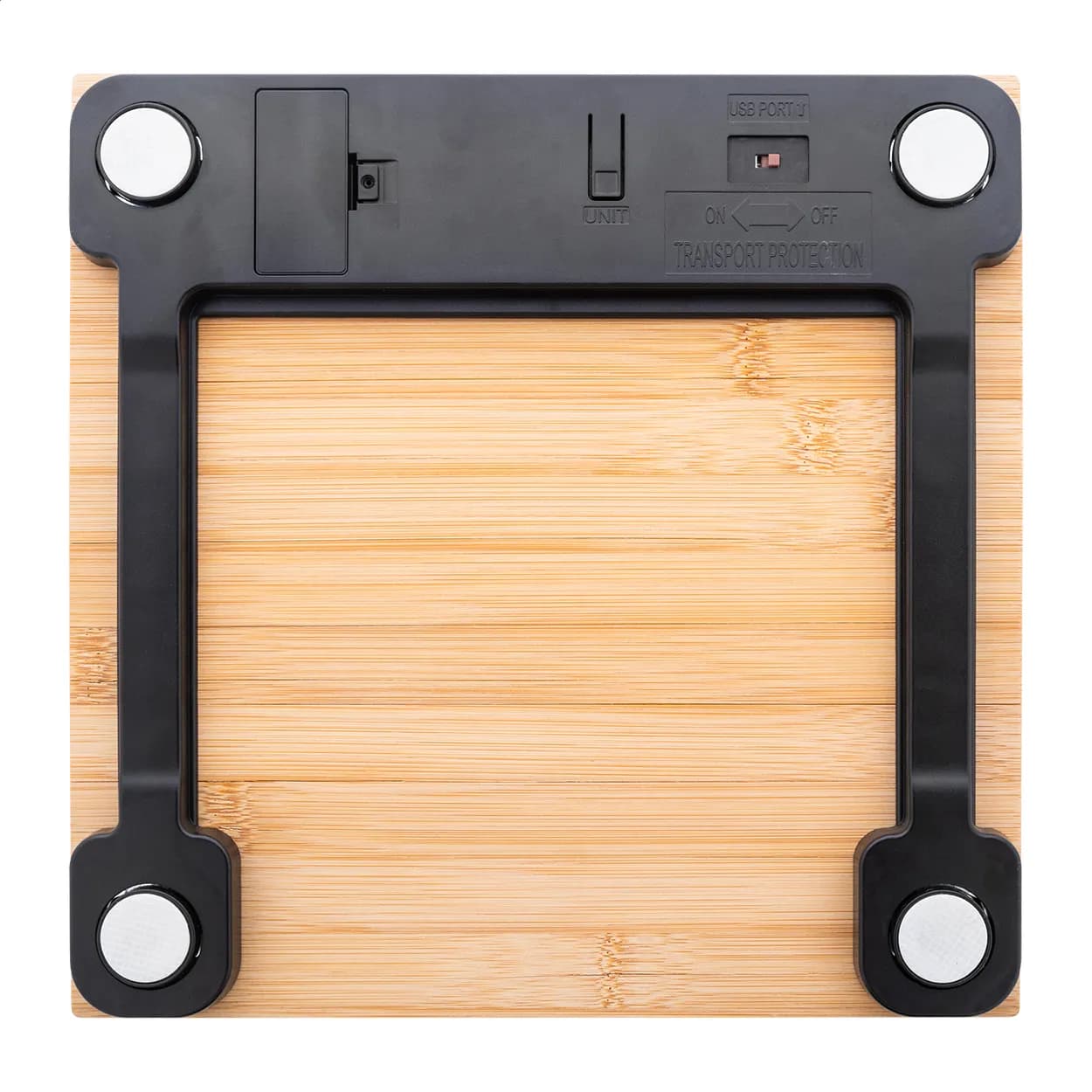 wiederaufladbare Personenwaage - BamFit - natur