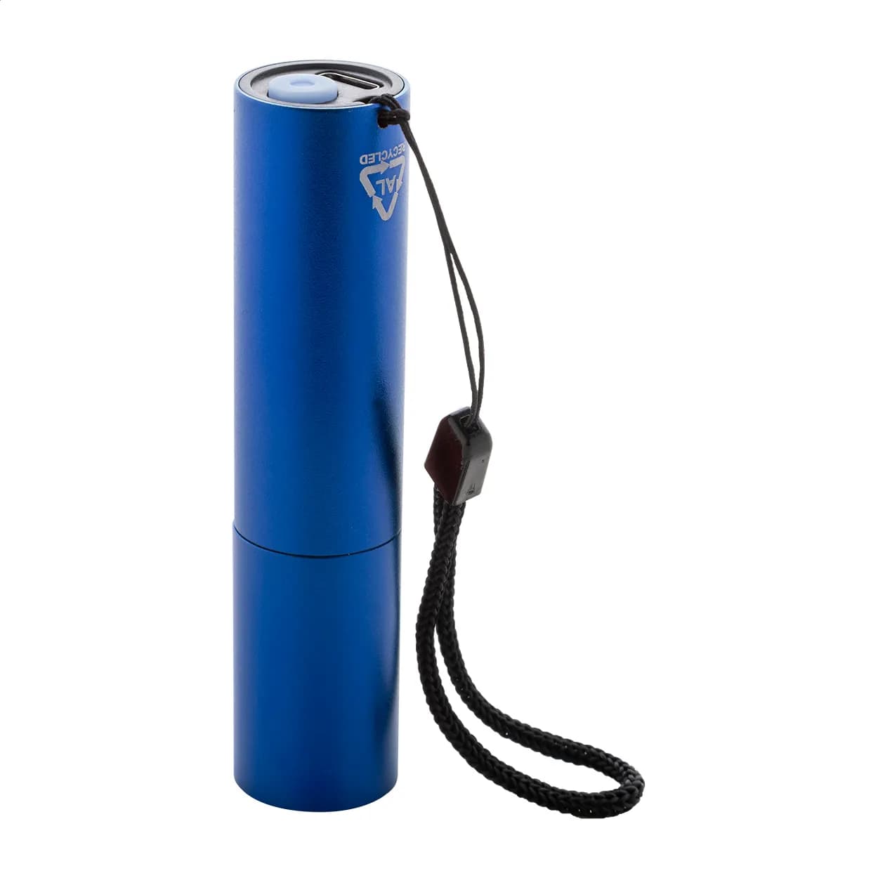 wiederaufladbare Taschenlampe aus recyceltem Aluminium - Chargelight Tone - blau (-06)