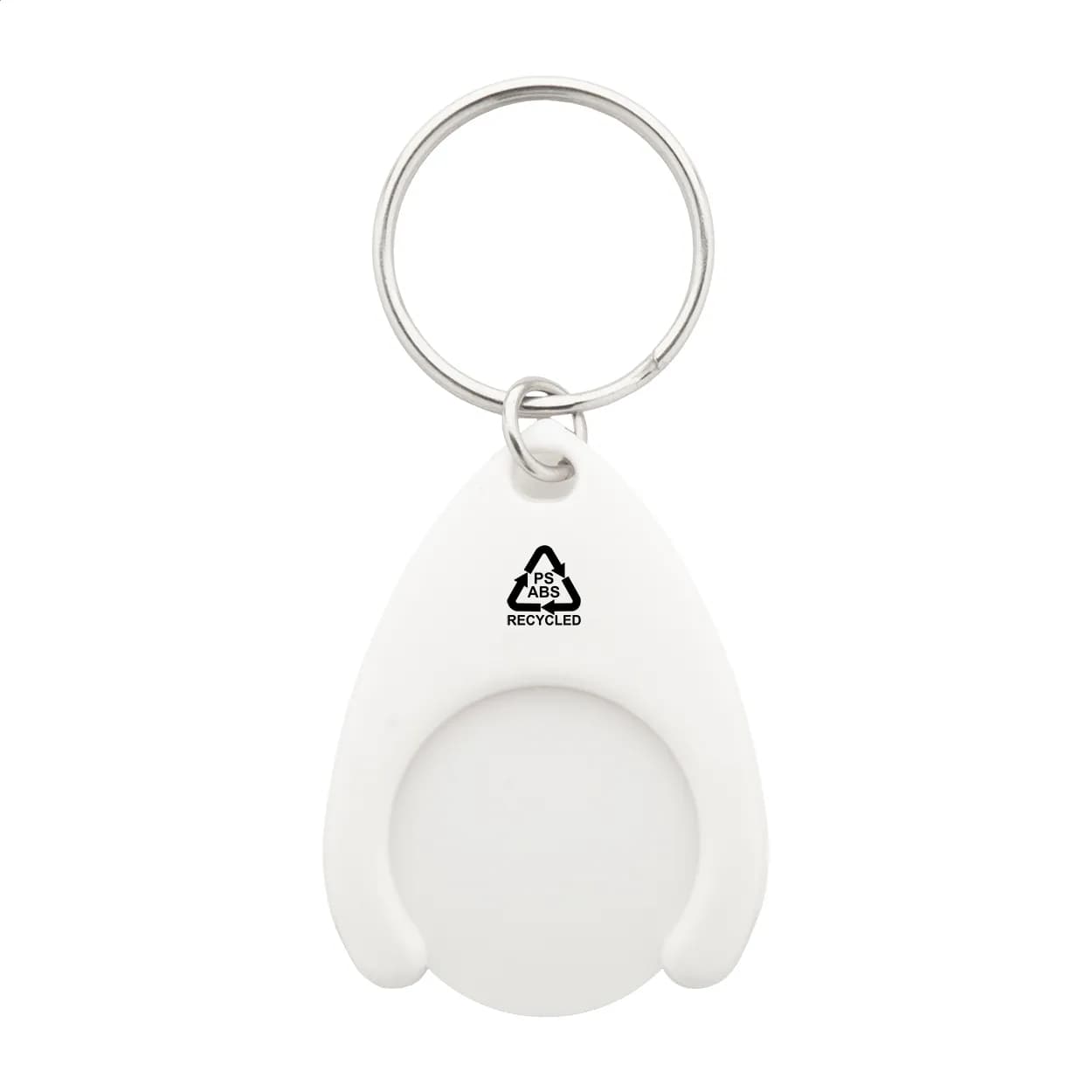 RABS-Schlüsselanhänger mit Einkaufswagenchip - Neppy - weiß (-01)