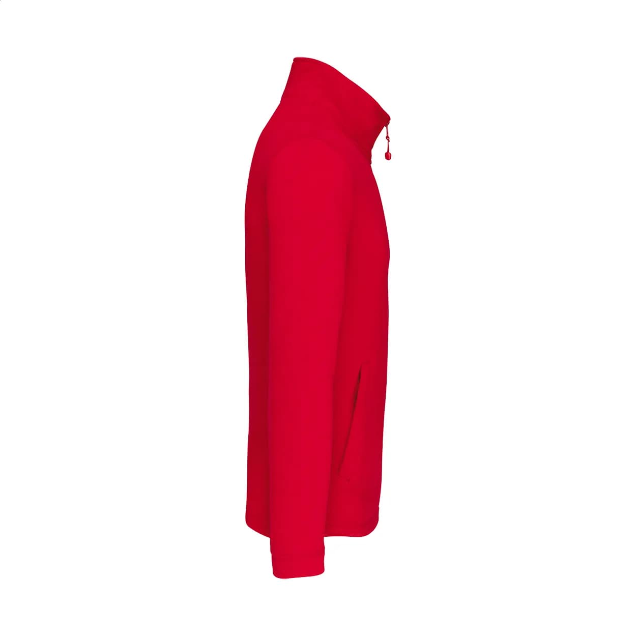 Fleecejacke mit durchgehendem Reißverschluss - KA9102 - rot (-05)