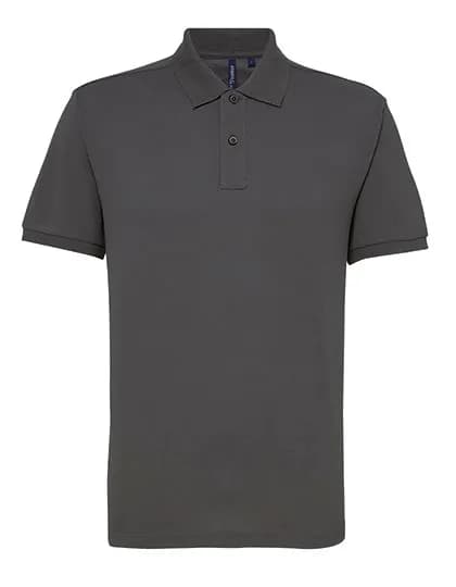 Men´s Polycotton Blend Polo - Charcoal