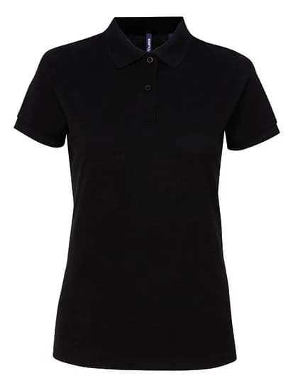 Women´s Polycotton Blend Polo - Black