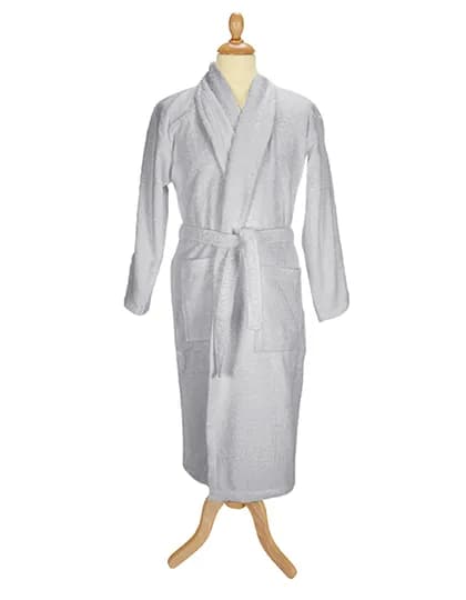 Bathrobe Shawl Collar - Light Grey