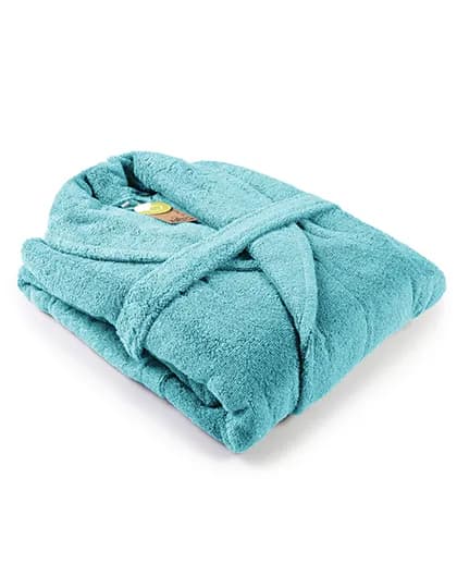 Bathrobe Shawl Collar - Pacific Blue