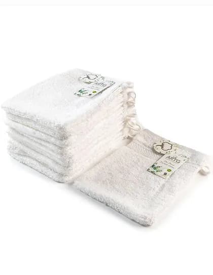 Natural Bamboo Washing Glove - White